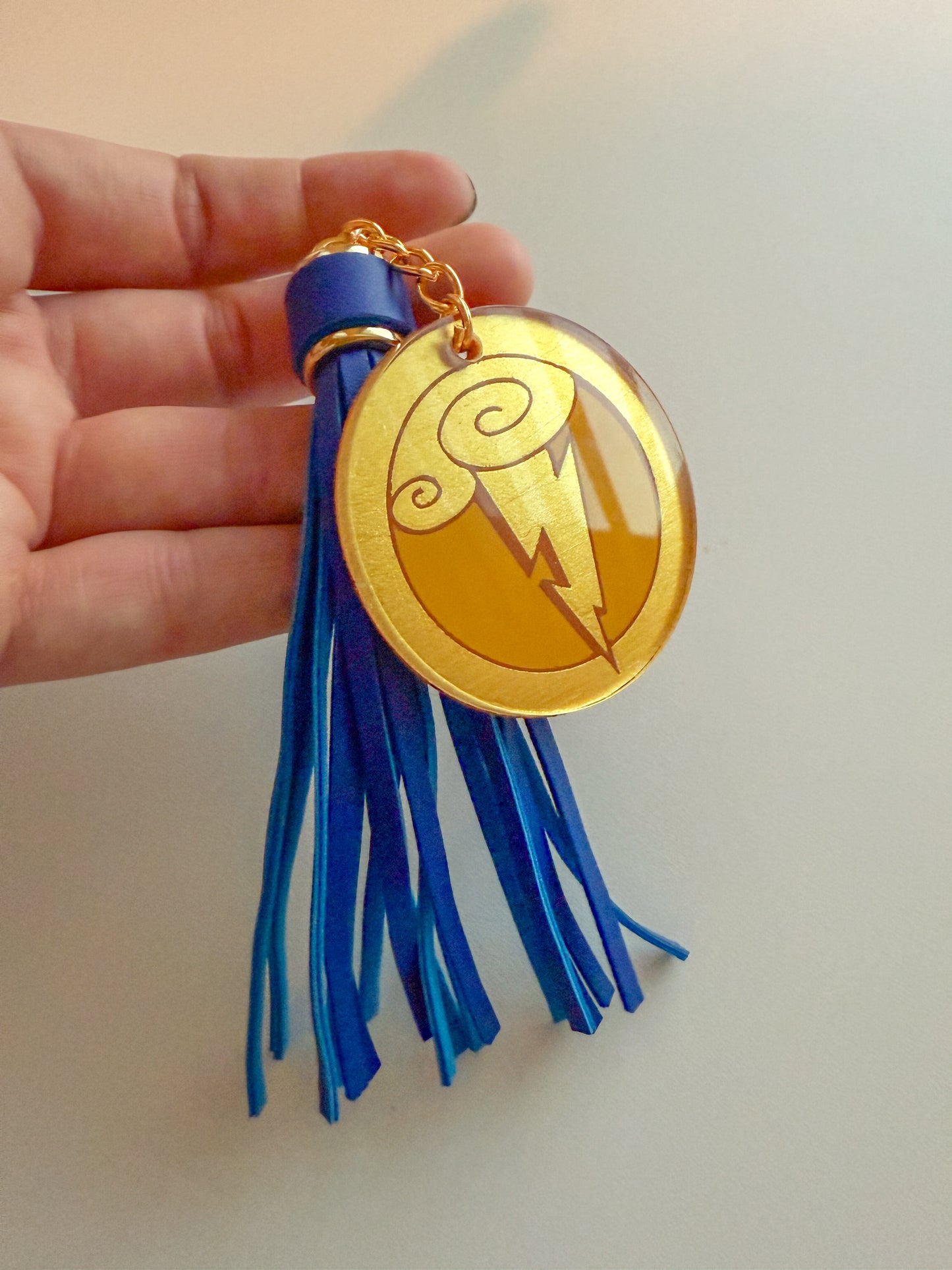 Hercules Keyring Acrylic Hand Painted Back Keychain | Hercules Medallion Keychain Gifts - The Bold Designer