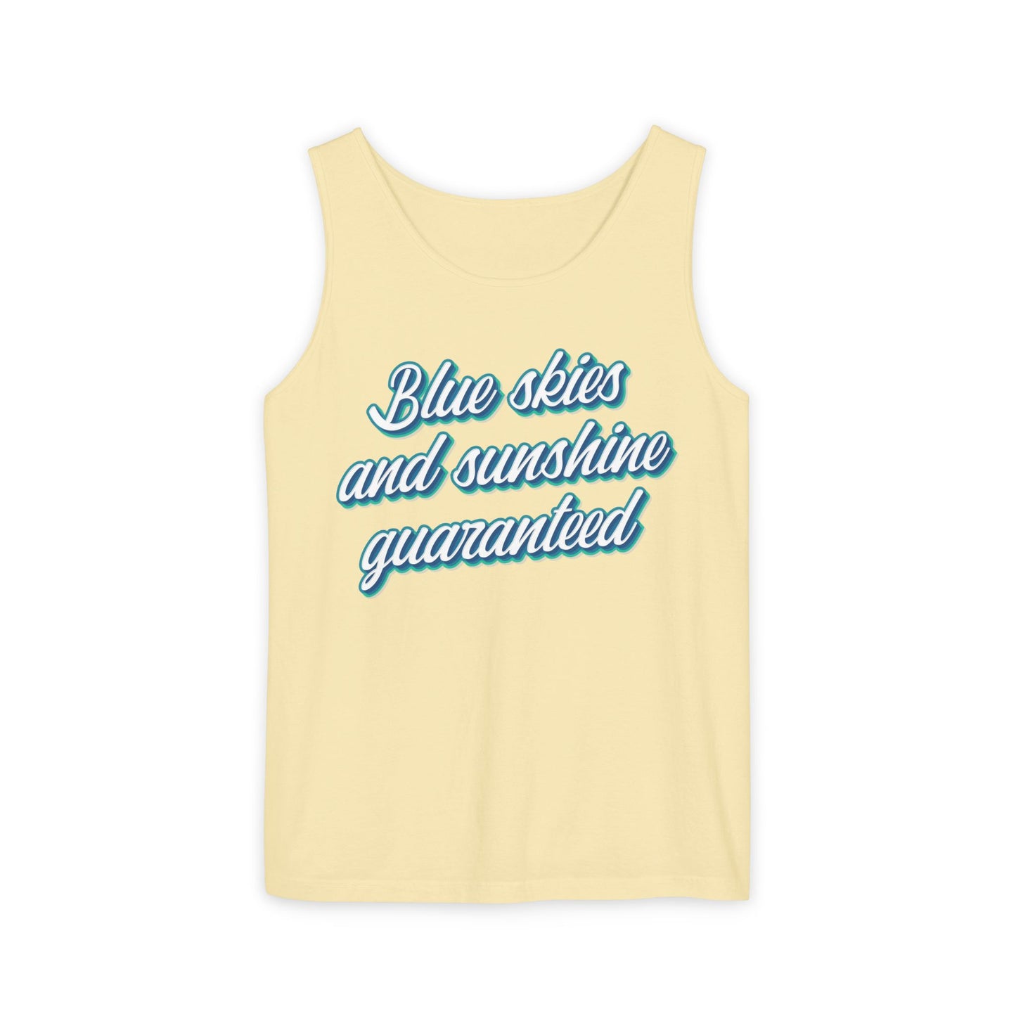 Blue Skies and Sunshine Guaranteed Tiana's Bayou Unisex Garment-Dyed Tank Top