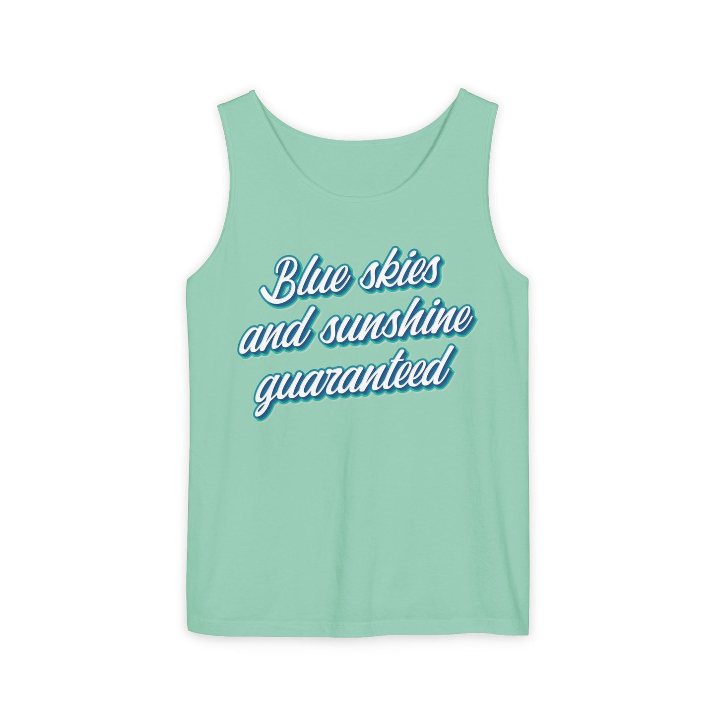 Blue Skies and Sunshine Guaranteed Tiana's Bayou Unisex Garment-Dyed Tank Top