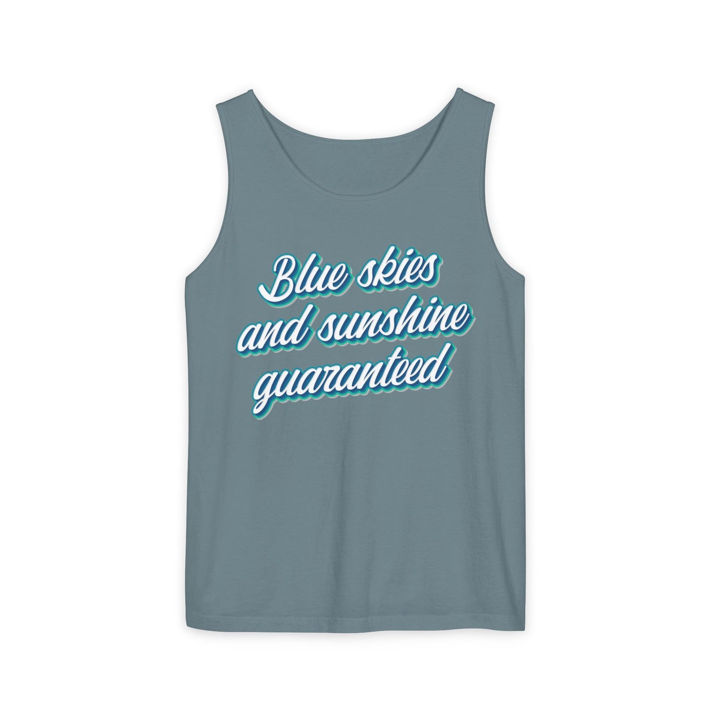 Blue Skies and Sunshine Guaranteed Tiana's Bayou Unisex Garment-Dyed Tank Top
