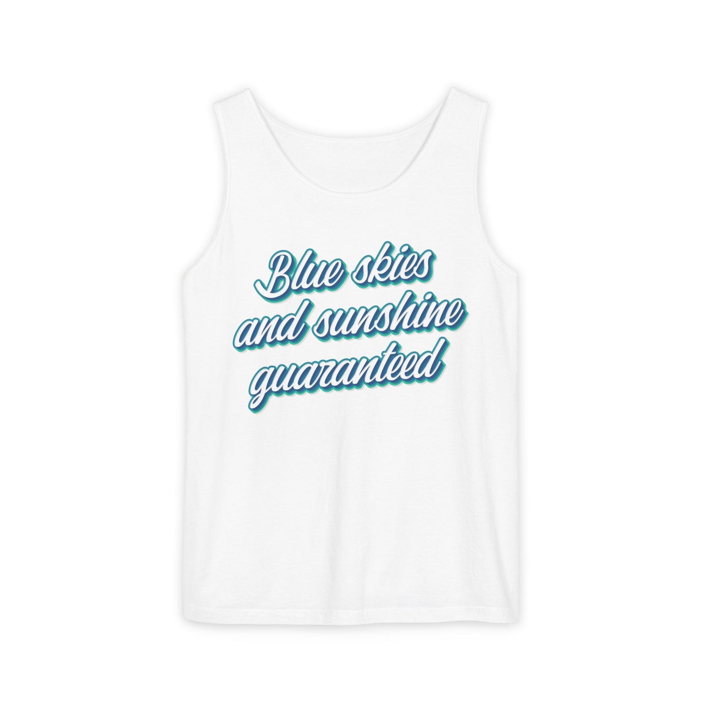 Blue Skies and Sunshine Guaranteed Tiana's Bayou Unisex Garment-Dyed Tank Top