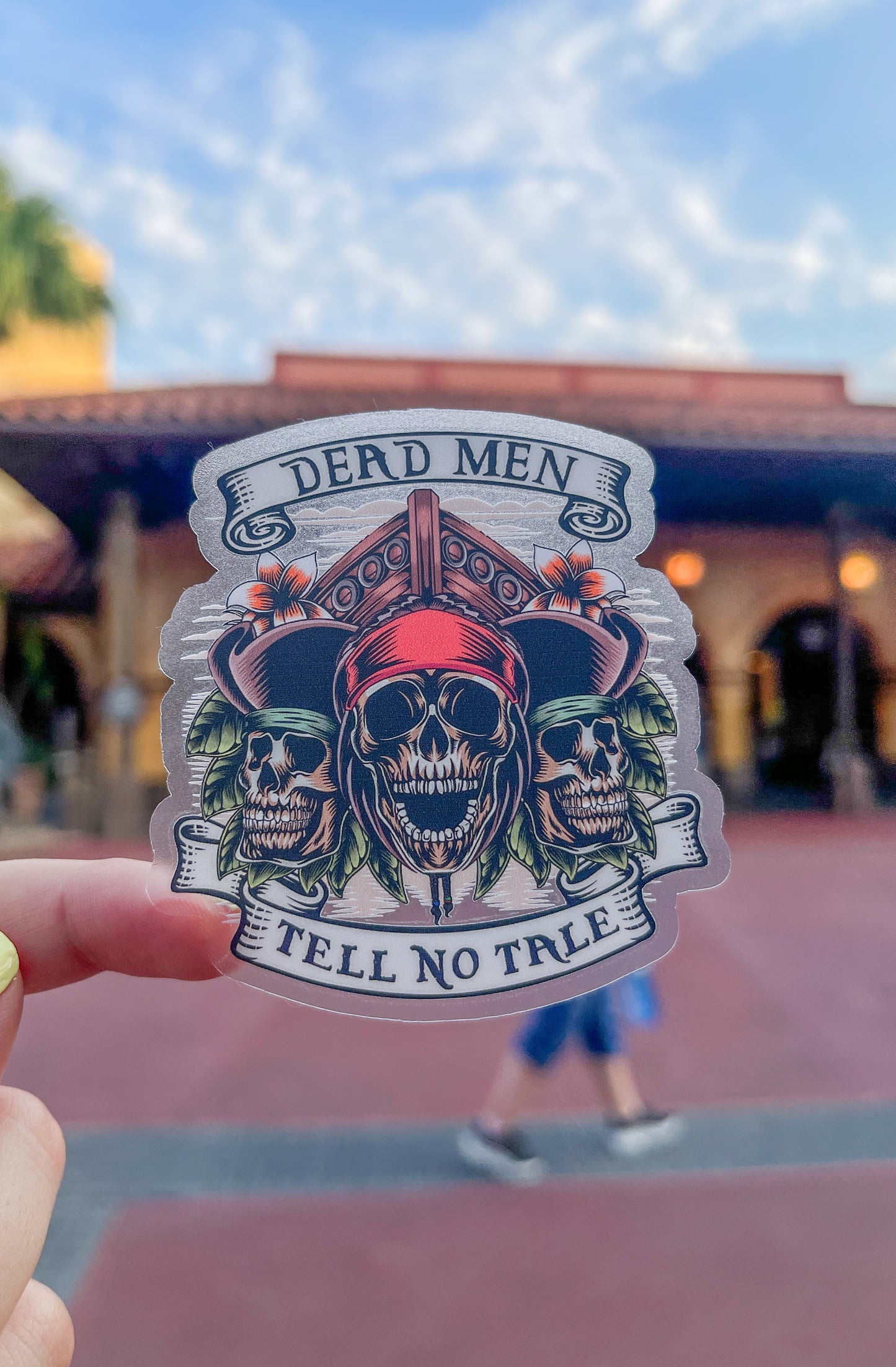 Dead Men Tell No Tale Transparent Sticker - Pirates of the Caribbean