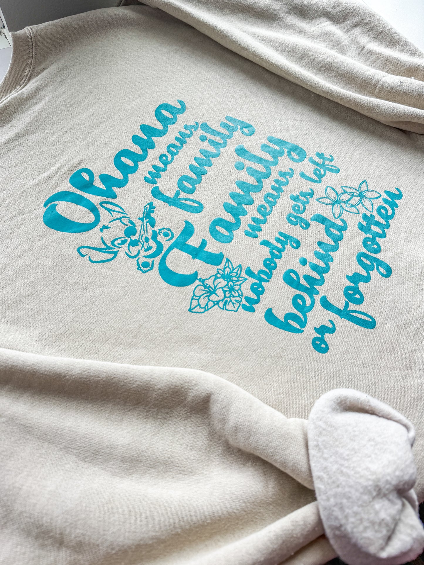 Ohana means Family, Family Means No One Gets Left Behind or Forgotten Sweatshirt - The Bold Designer