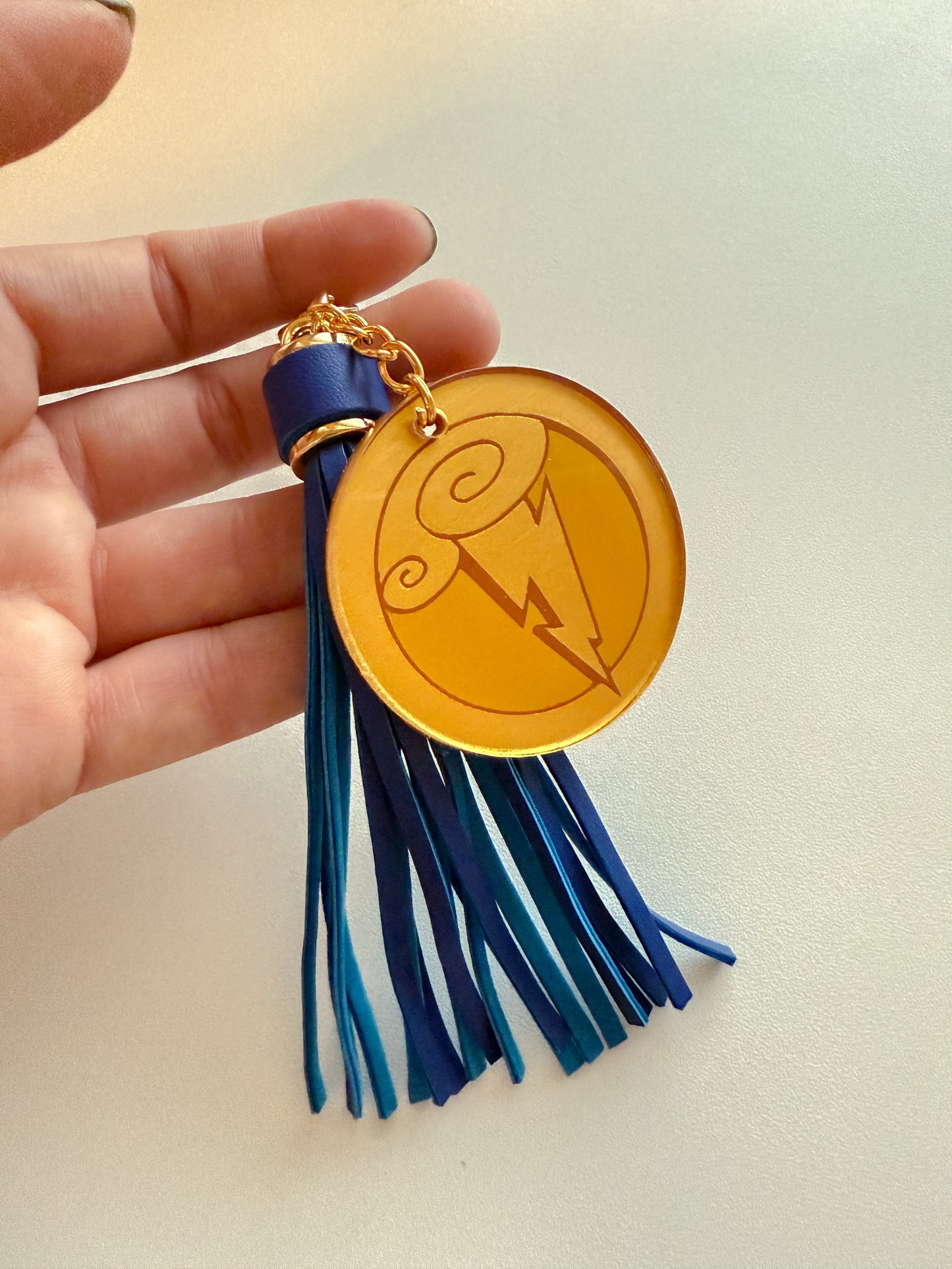 Hercules Keyring Acrylic Hand Painted Back Keychain | Hercules Medallion Keychain Gifts - The Bold Designer