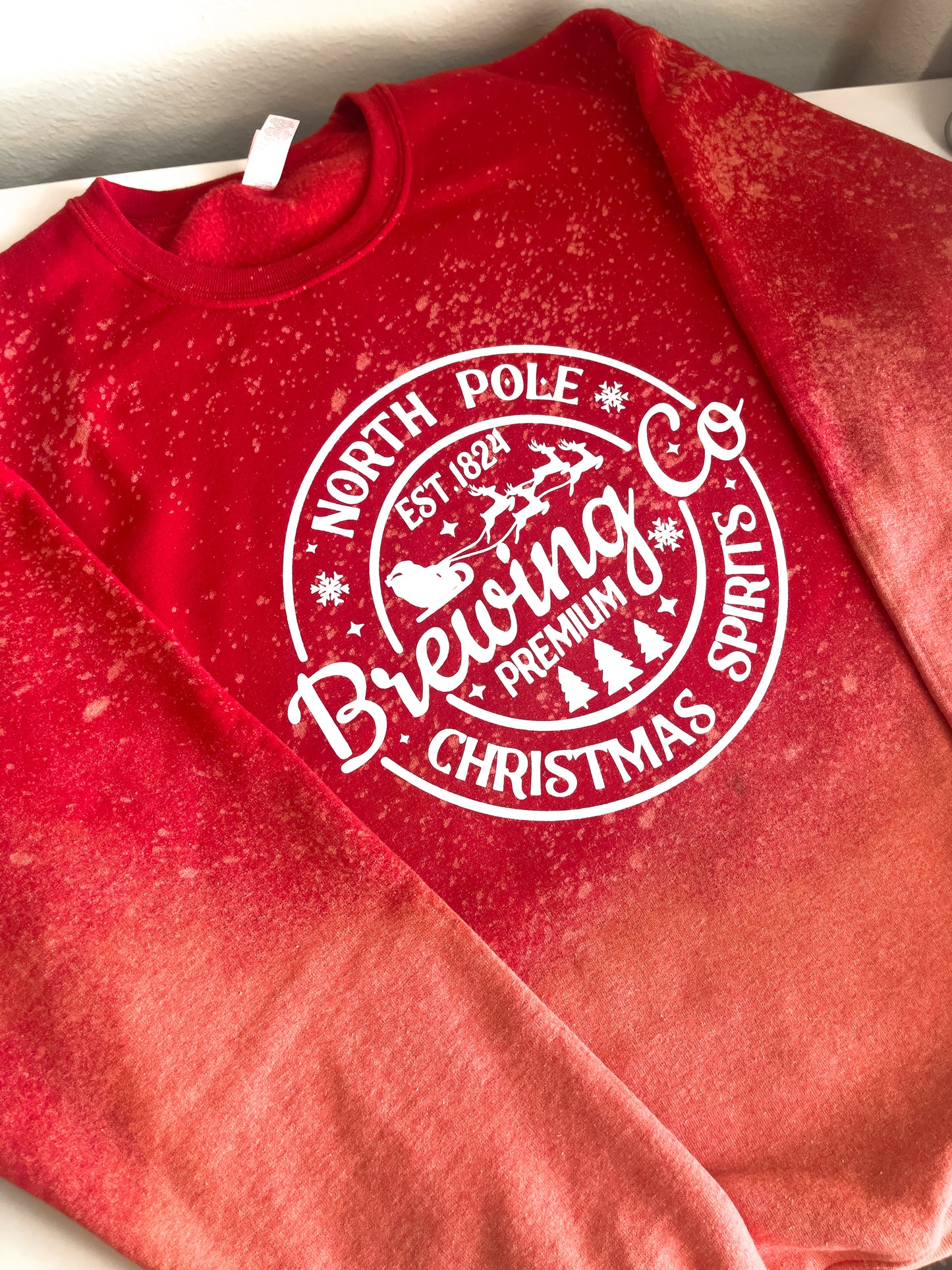 North Pole Brewing Co Dye Crewneck Sweatshirt - The Bold Designer