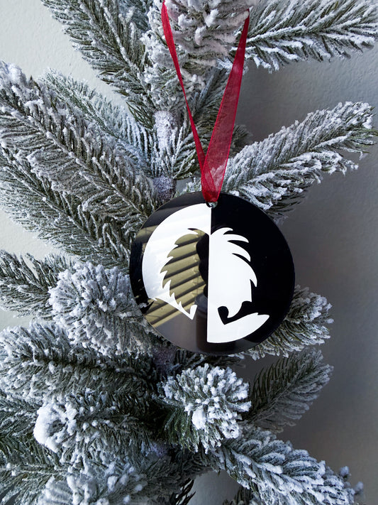 Cruella De Vil Christmas Acrylic Hand Painted Ornament