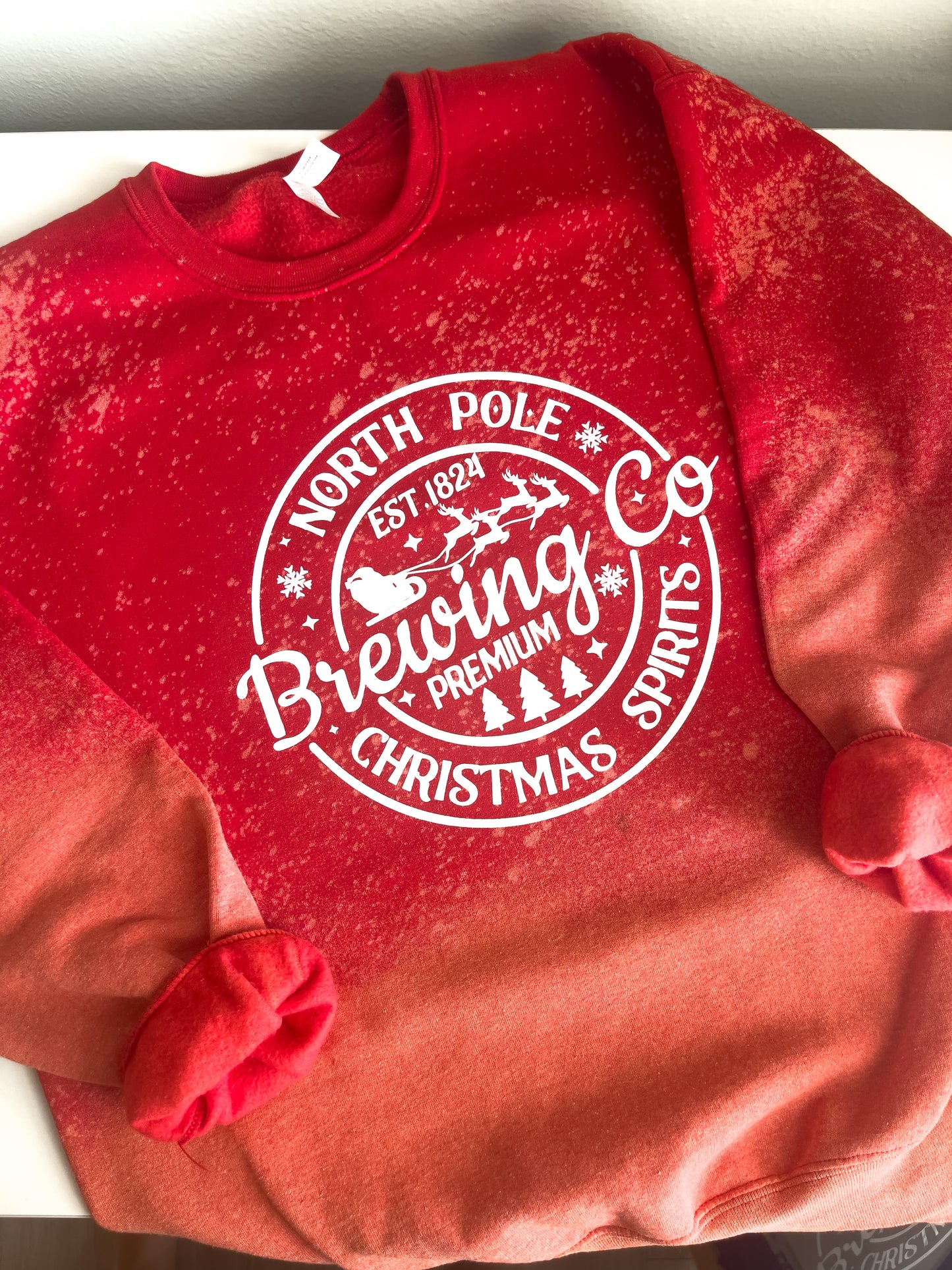 North Pole Brewing Co Dye Crewneck Sweatshirt - The Bold Designer