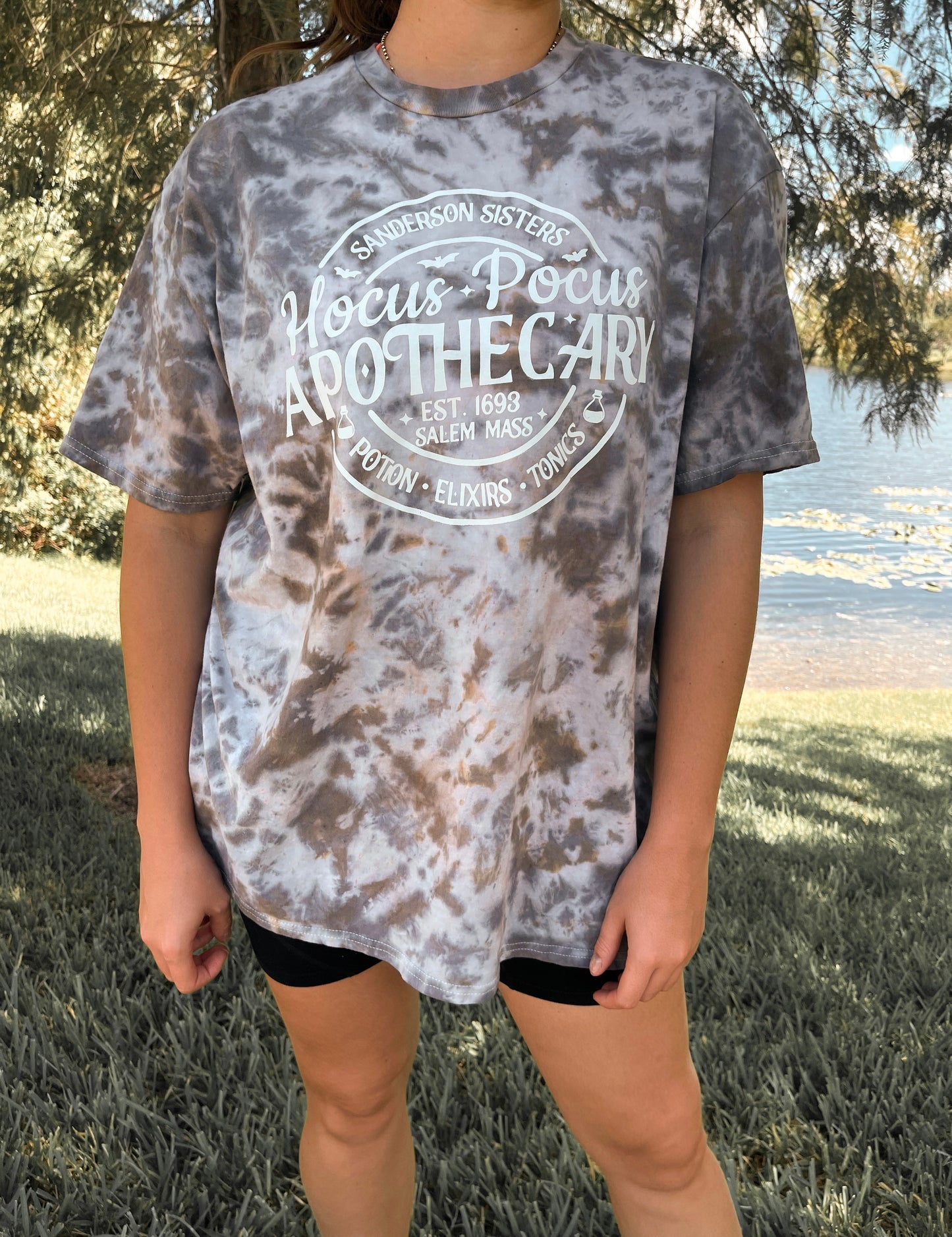 Hocus Pocus Sanderson Sisters Soft Tie Dye Short Sleeve