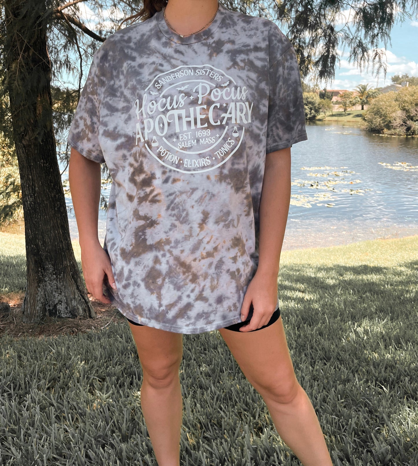 Hocus Pocus Sanderson Sisters Soft Tie Dye Short Sleeve