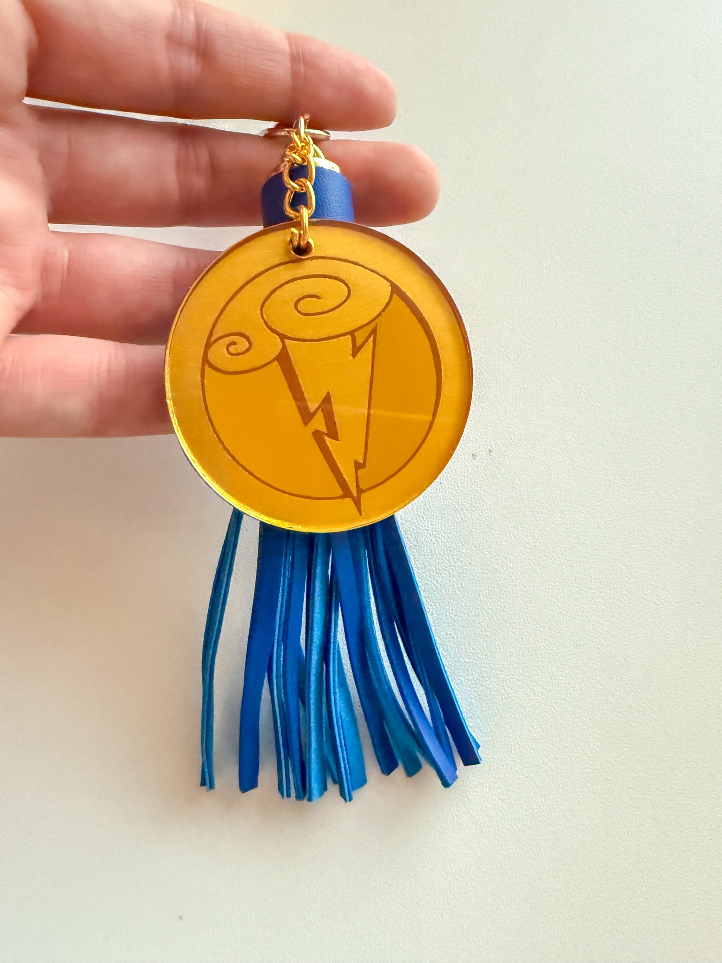 Hercules Keyring Acrylic Hand Painted Back Keychain | Hercules Medallion Keychain Gifts - The Bold Designer