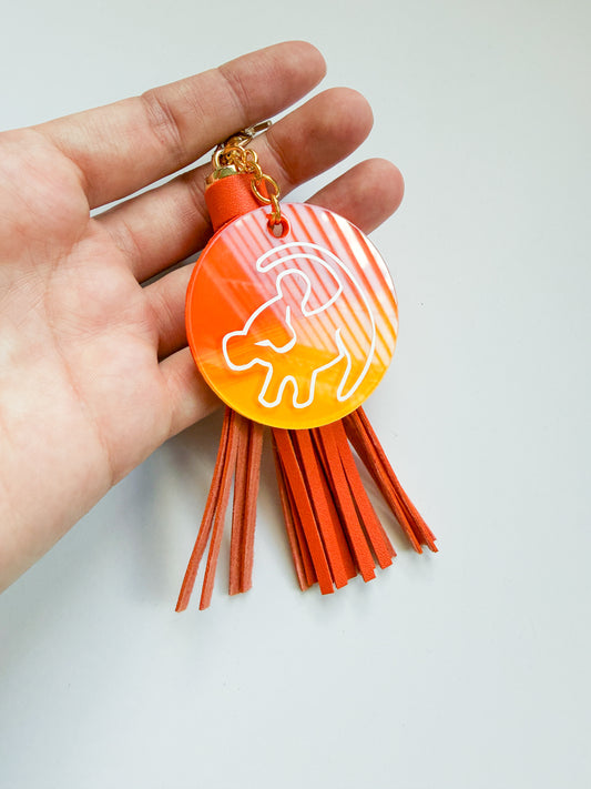 Simba Ombre Lion King Inspired Hand-Painted Keychain