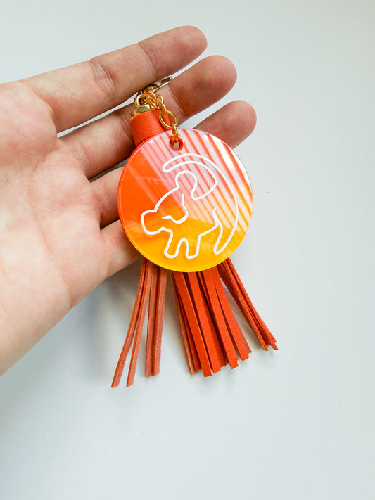 Simba Ombre Lion King Inspired Hand-Painted Keychain