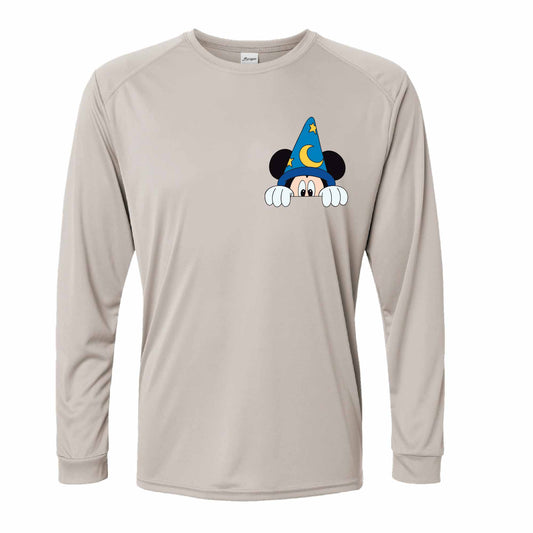 Sorcerer Mickey-Inspired 50+ UPF Unisex Dri-Fit Performance Long Sleeve Shirt