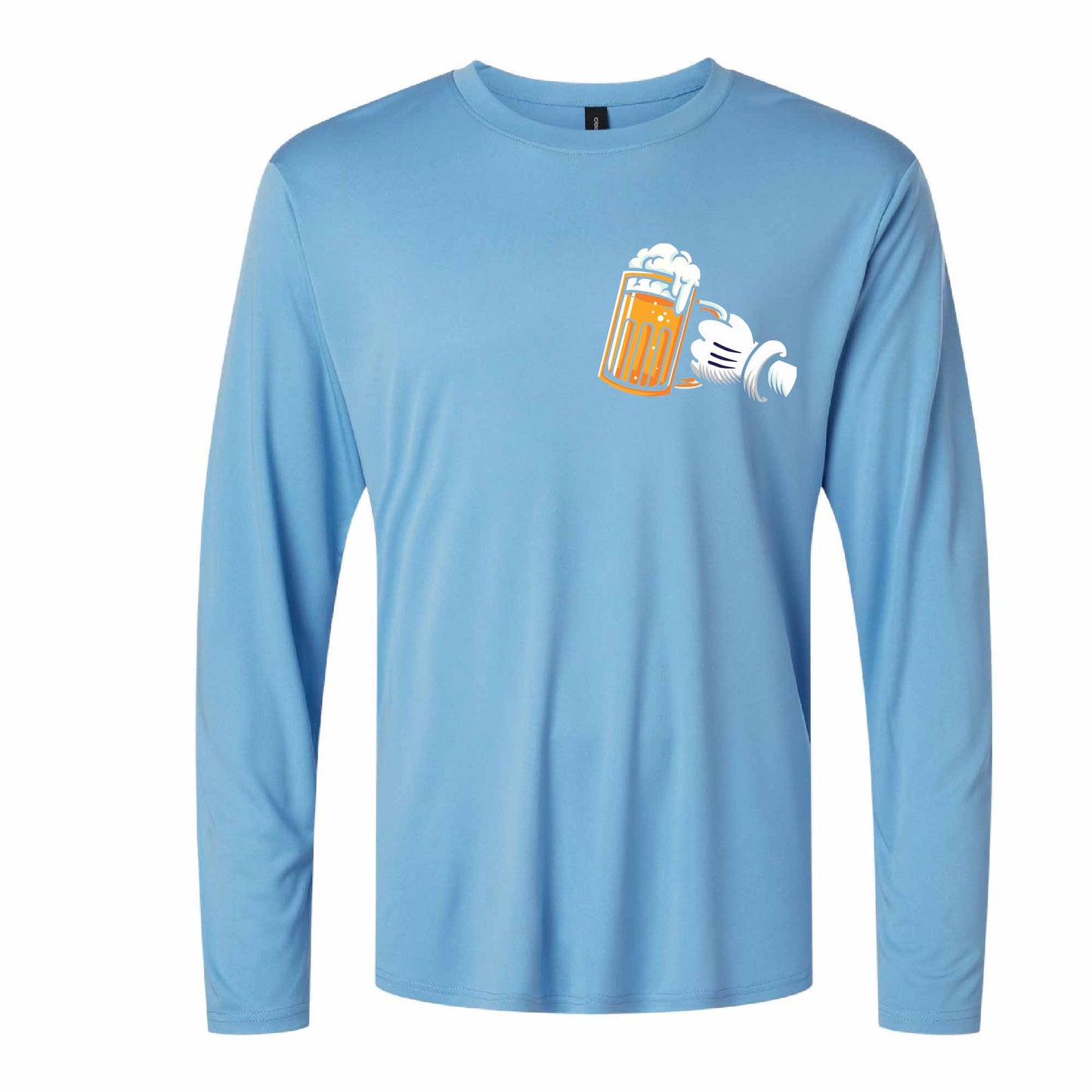 Drinking Pal Mickey Beer 50+ UPF Performance Long Sleeve Shirt