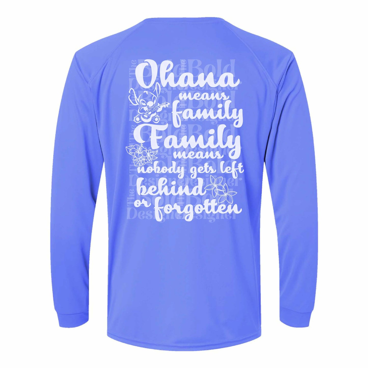 Ohana Means Family 50+ UPF Sun Protection Long Sleeve Shirt, Disney Beach and Pool Long Sleeve