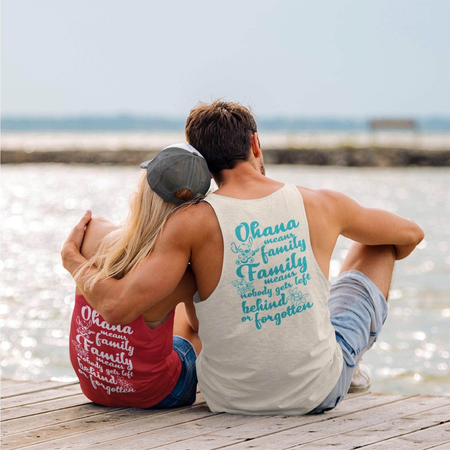Ohana Means Family Stitch Summer Tank Top - The Bold Designer
