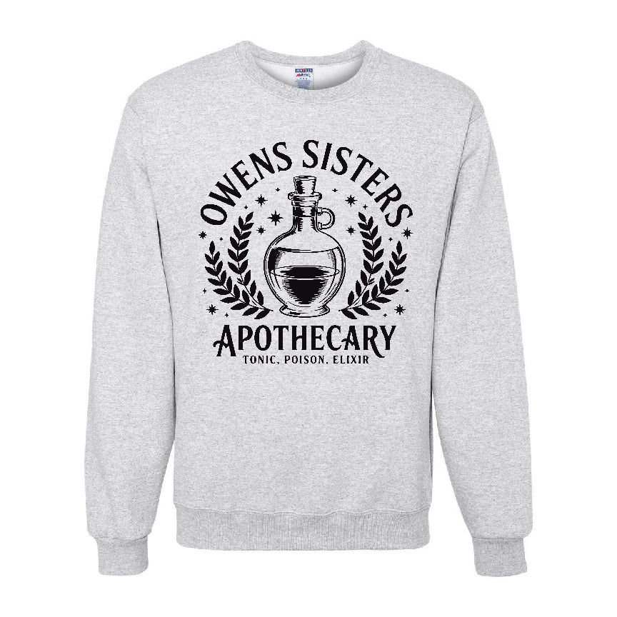 Owens Sisters Apothecary Solid Colors Sweatshirt – Practical Magic Inspired Halloween Sweater