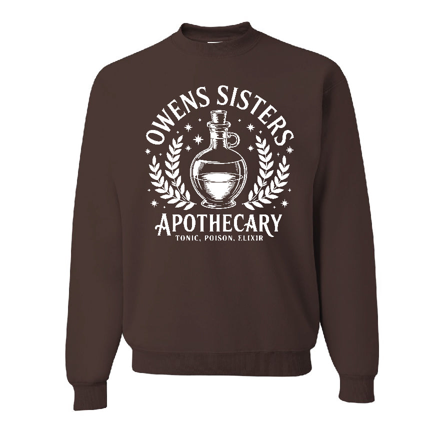 Owens Sisters Apothecary Solid Colors Sweatshirt – Practical Magic Inspired Halloween Sweater