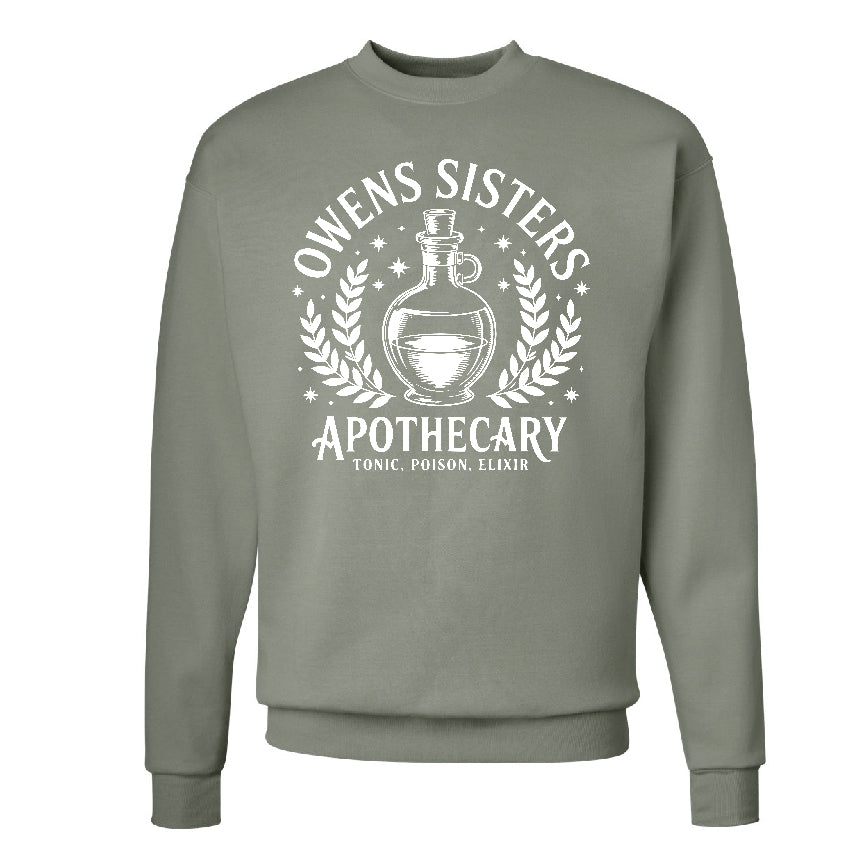 Owens Sisters Apothecary Solid Colors Sweatshirt – Practical Magic Inspired Halloween Sweater