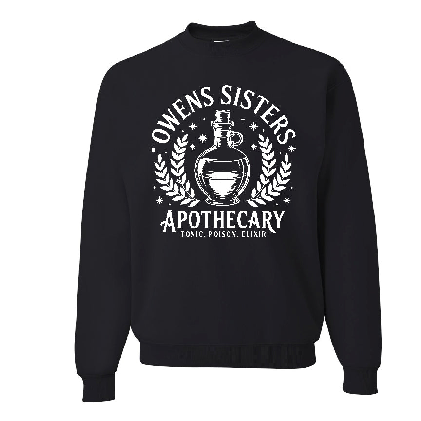 Owens Sisters Apothecary Solid Colors Sweatshirt – Practical Magic Inspired Halloween Sweater