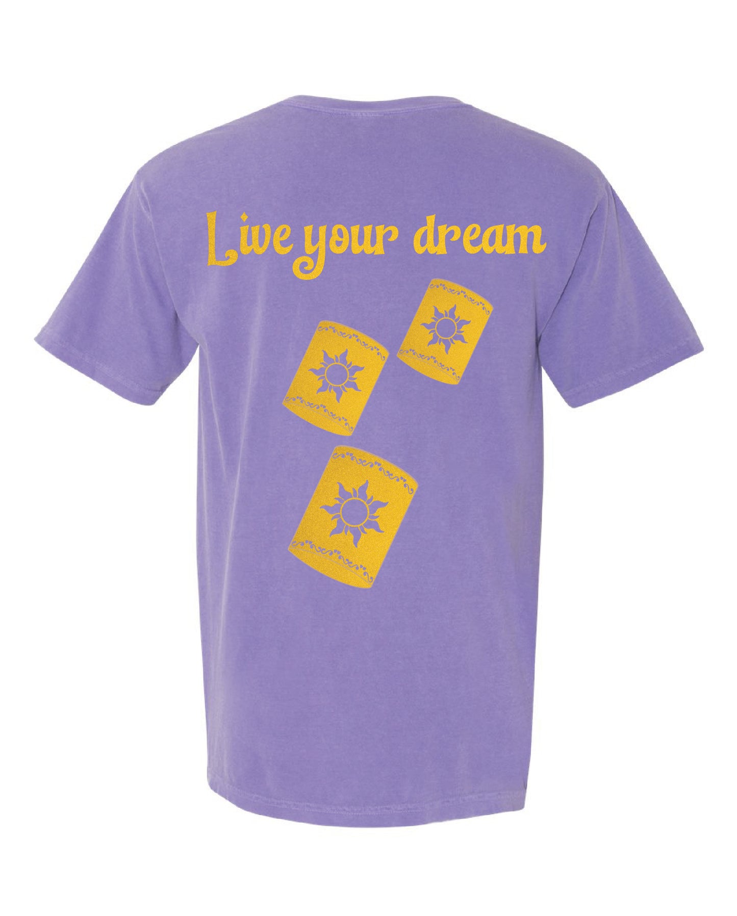 Live your dream Tangled Comfort Colors Shirt - The Bold Designer