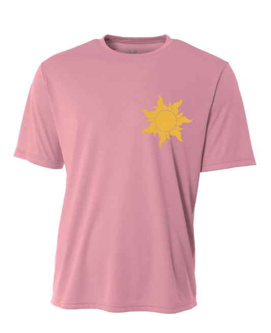 Tangled Sun-Inspired Disney Marathon Performance Short Sleeve Shirt