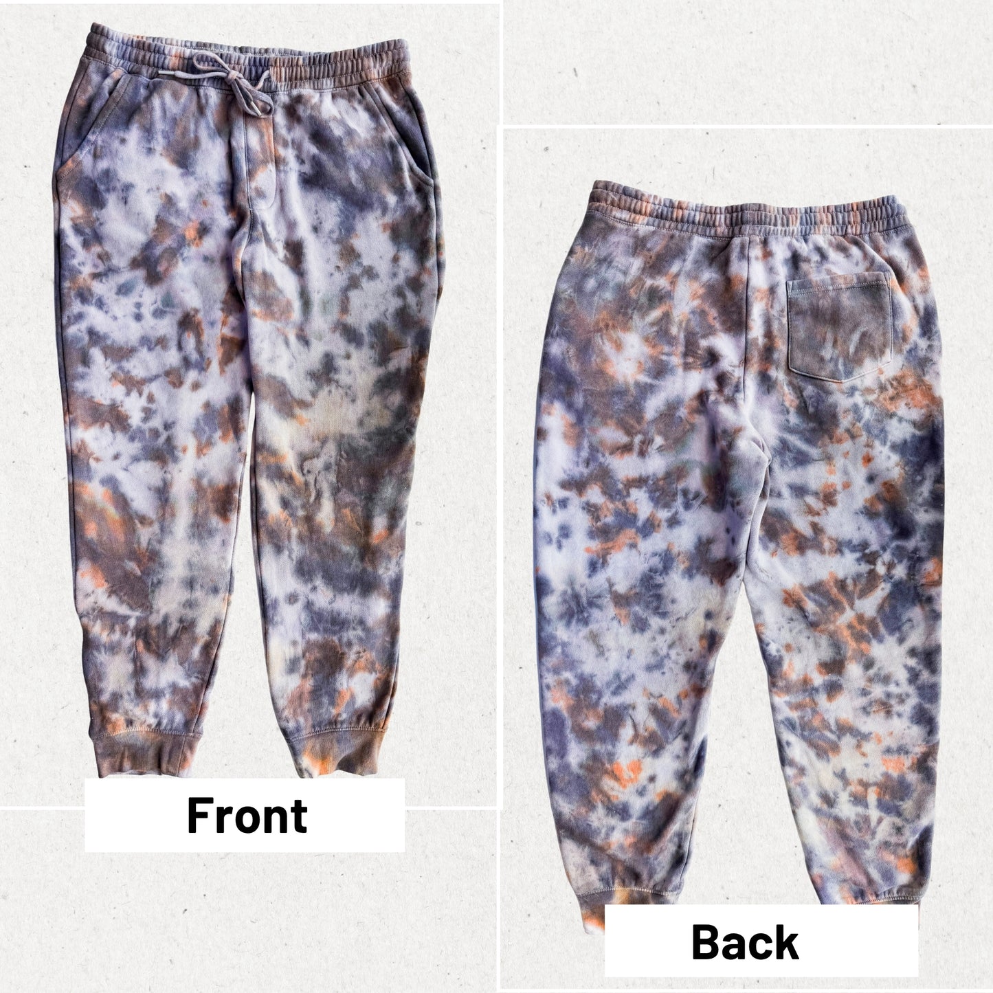 Women's Tie Dye Jogger Sweatpants, Custom Tie Dye Pant Loungewear