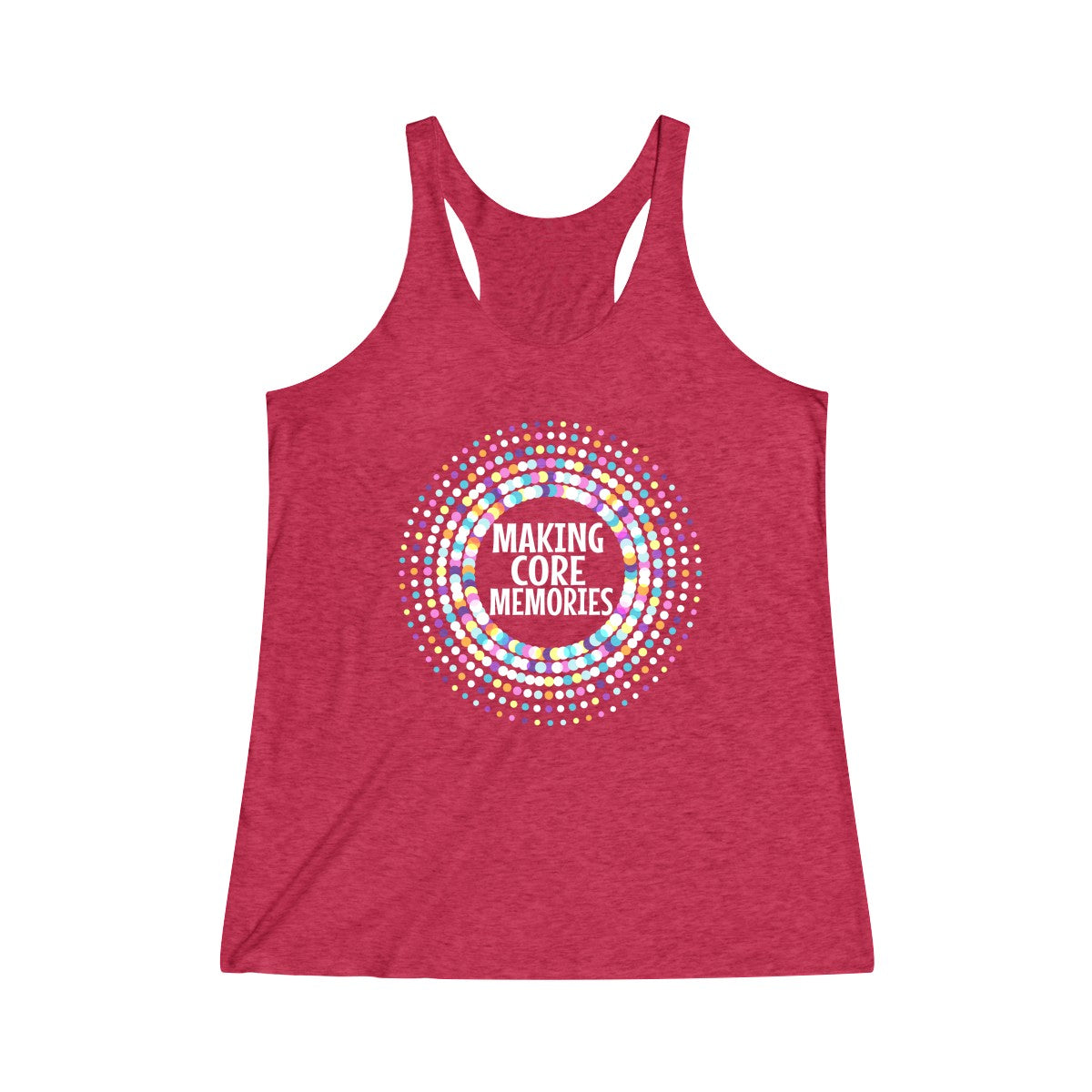Making Core Memories Tri-Blend Racerback Tank