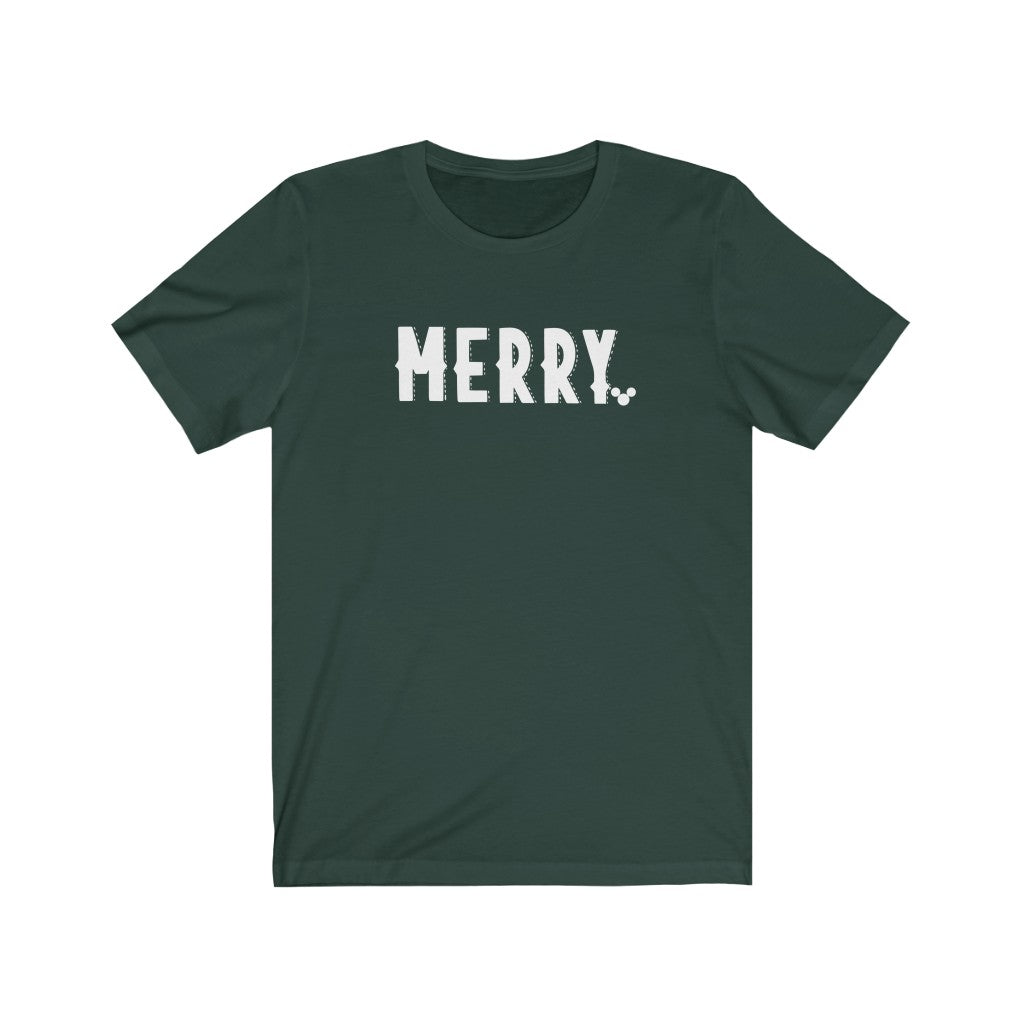 WHITE MERRY Christmas Shirt