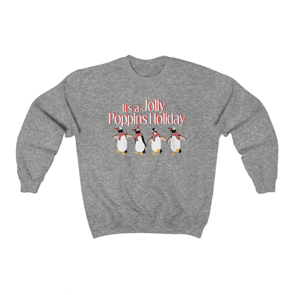 It's Jolly Poppins Holiday Heavy Blend Crewneck Sweatshirt - The Bold Designer