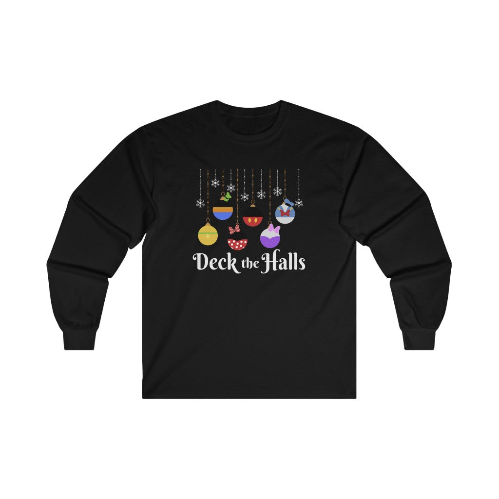 Deck the Halls Magical Characters Edition Christmas Long Sleeve Tee