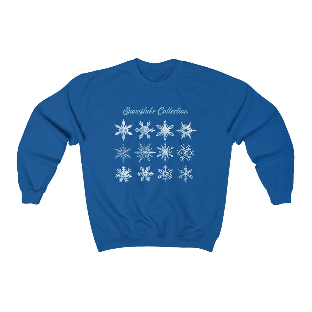 The Snowflake Collection Frozen Christmas Crewneck Sweatshirt - The Bold Designer