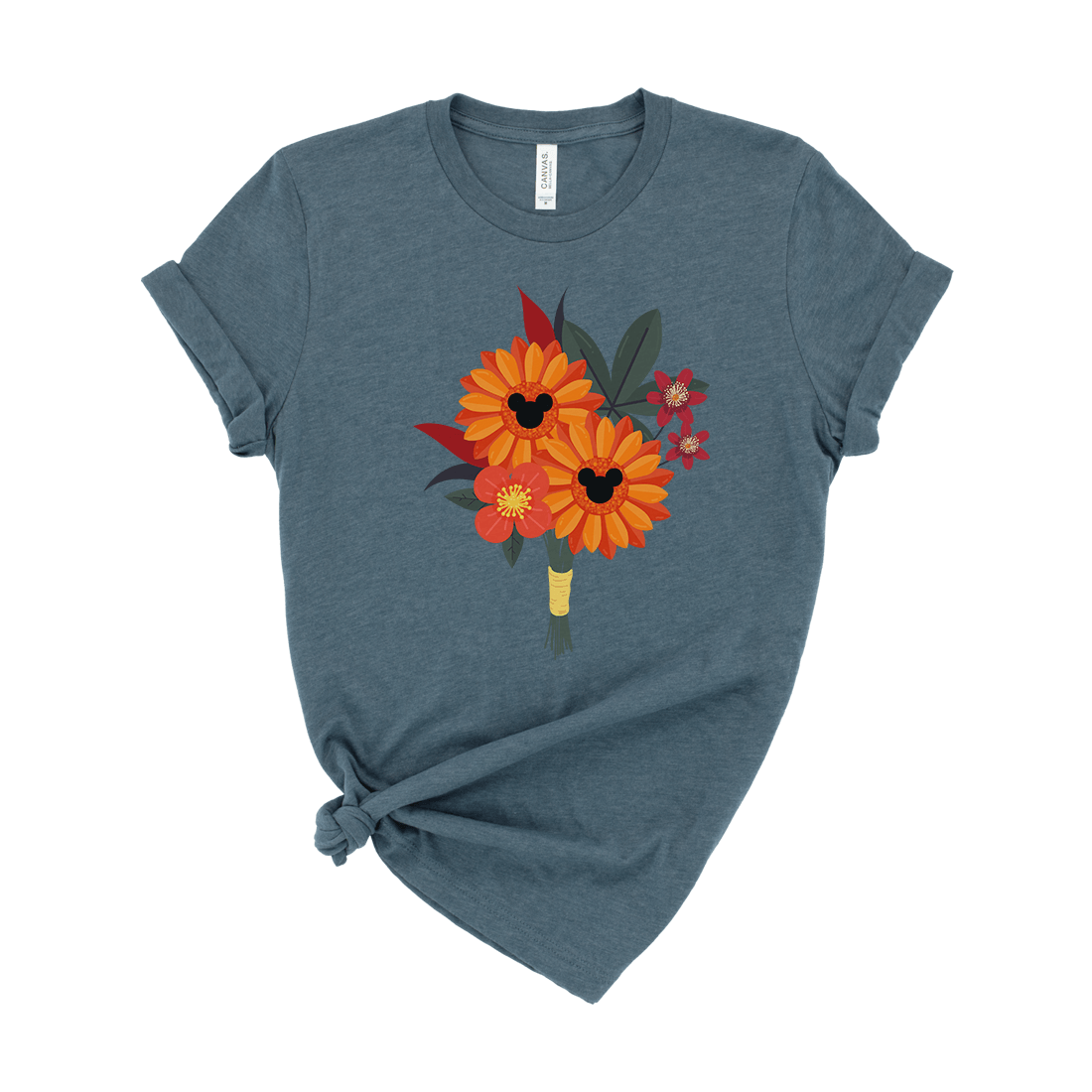 Flower Arranagement Mickey Fall Autumn Shirt