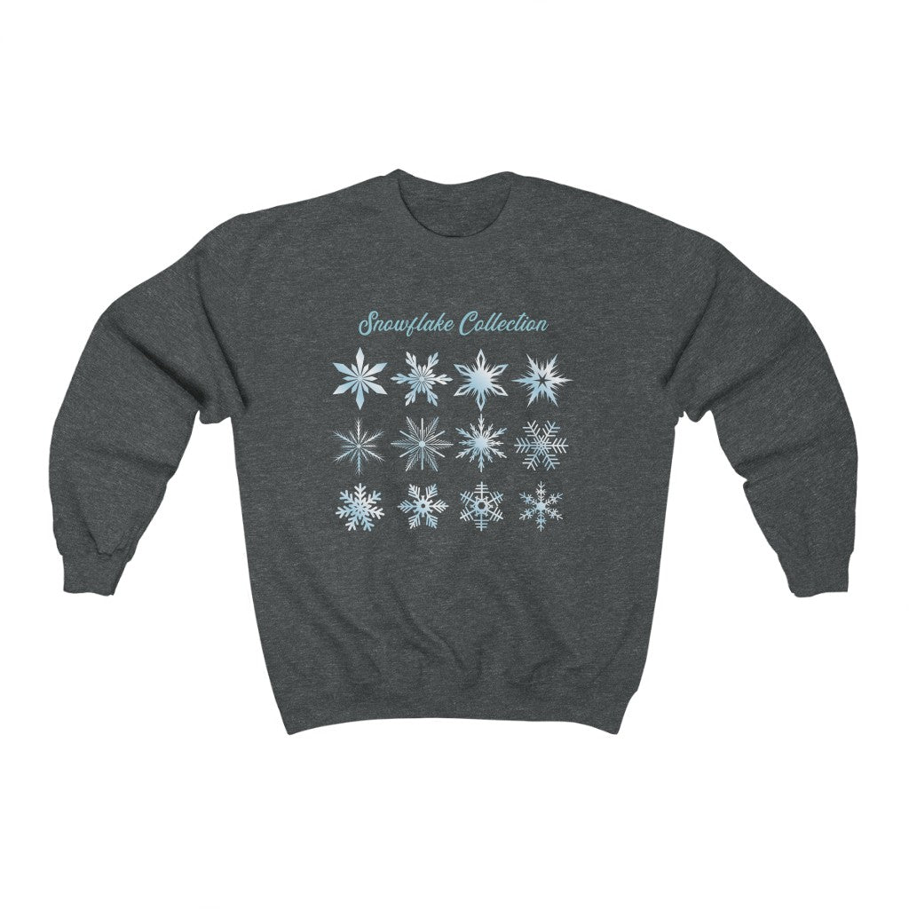 The Snowflake Collection Frozen Christmas Crewneck Sweatshirt - The Bold Designer