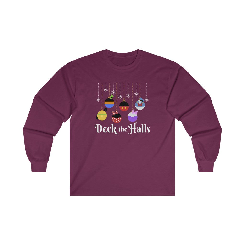 Deck the Halls Magical Characters Edition Christmas Long Sleeve Tee