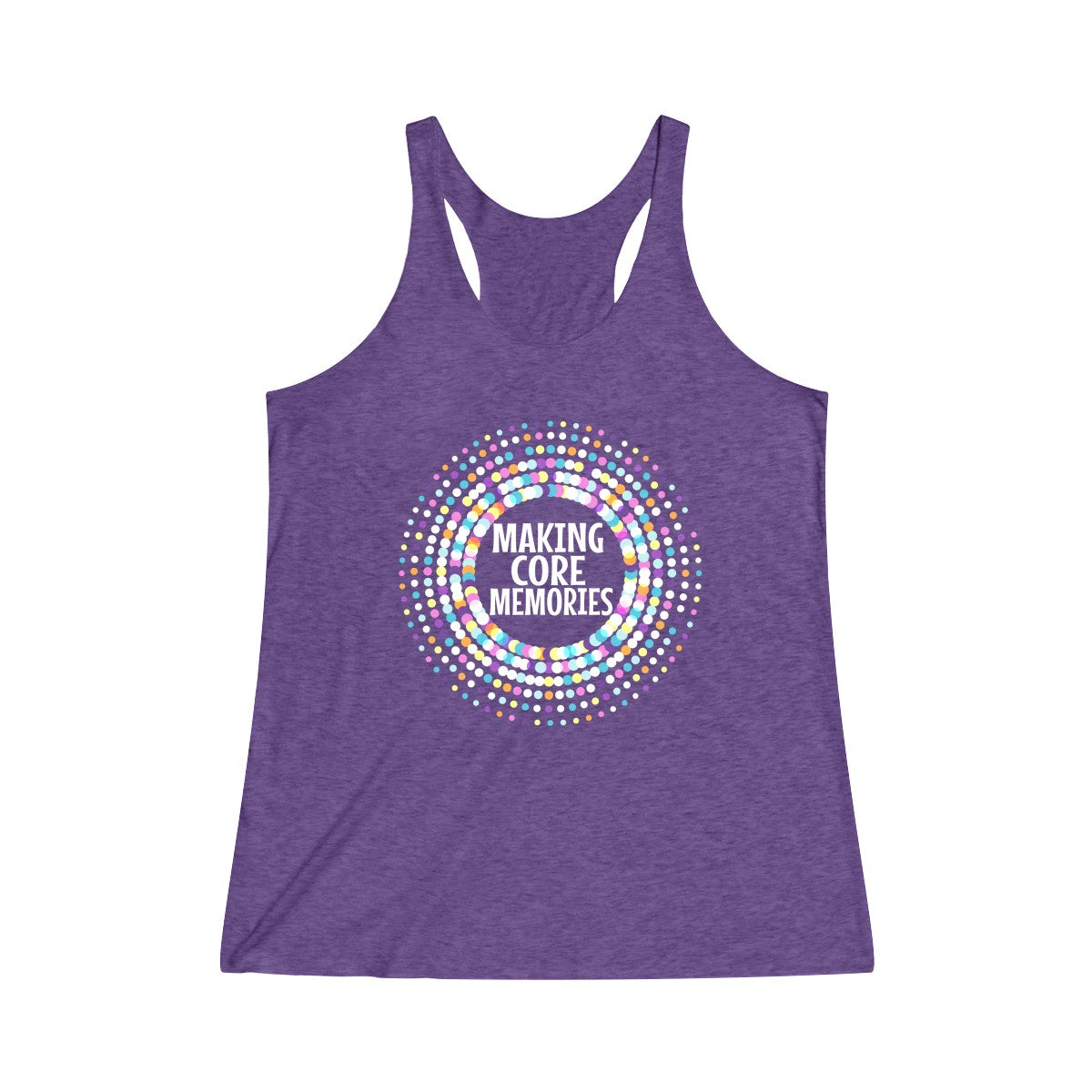 Making Core Memories Tri-Blend Racerback Tank