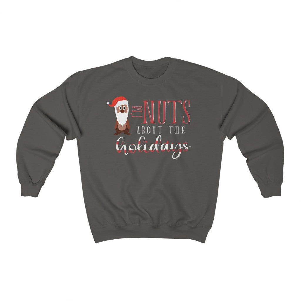 I'm NUTS About The Holidays Chip and Dale Christmas Crewneck Sweatshirt - The Bold Designer