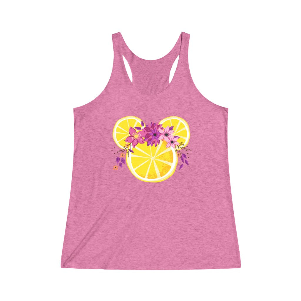 Lemonade Mouse Flower and Garden Festival Tri-Blend Racerback Tank