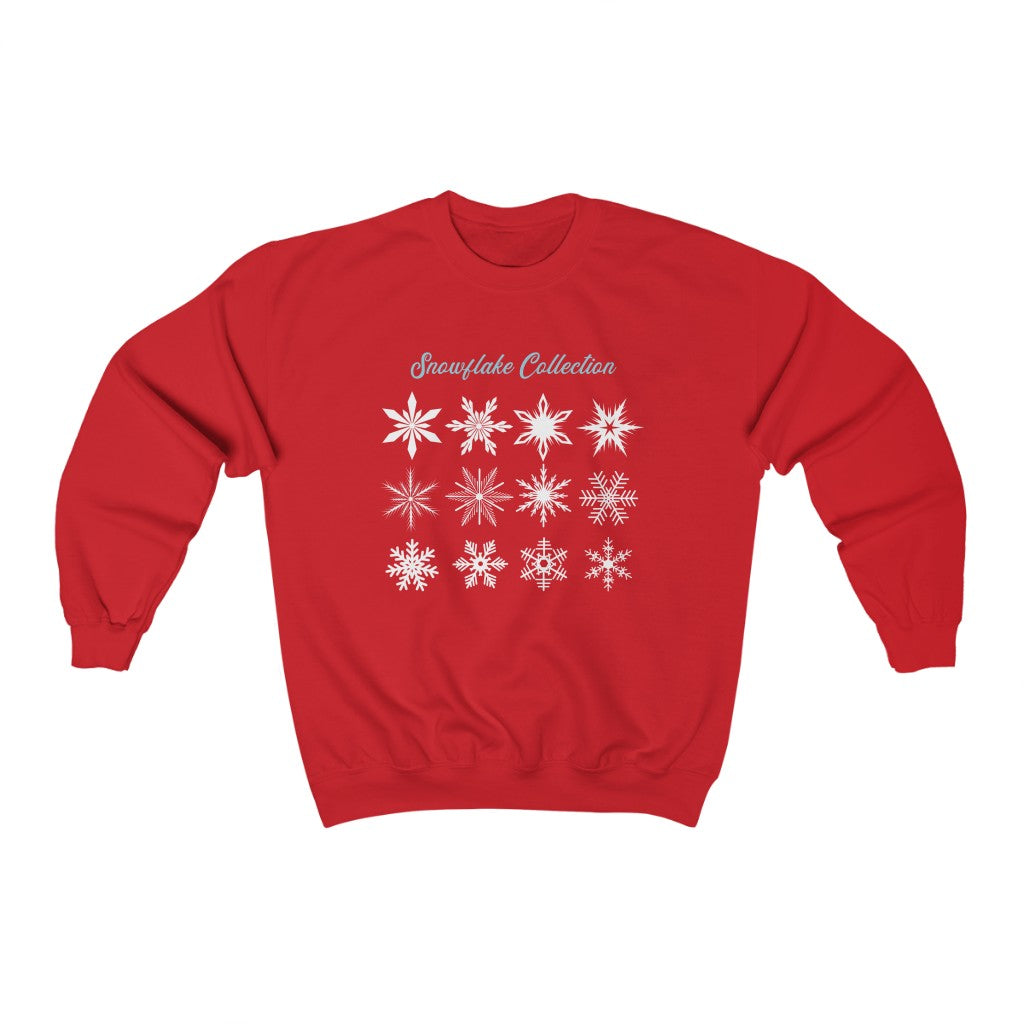 The Snowflake Collection Frozen Christmas Crewneck Sweatshirt - The Bold Designer