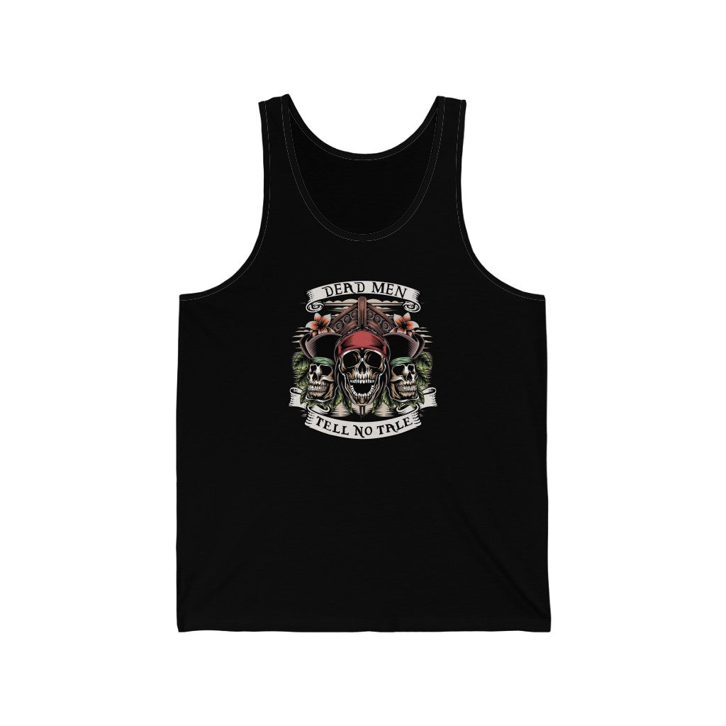 Dead Men Tell No Tale Pirates of the Caribbean Unisex Jersey Tank Top