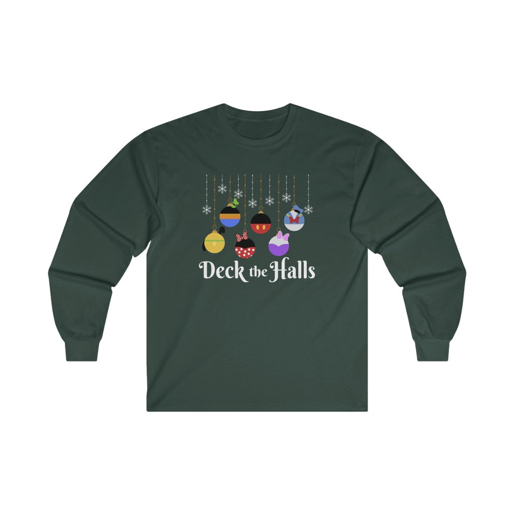 Deck the Halls Magical Characters Edition Christmas Long Sleeve Tee