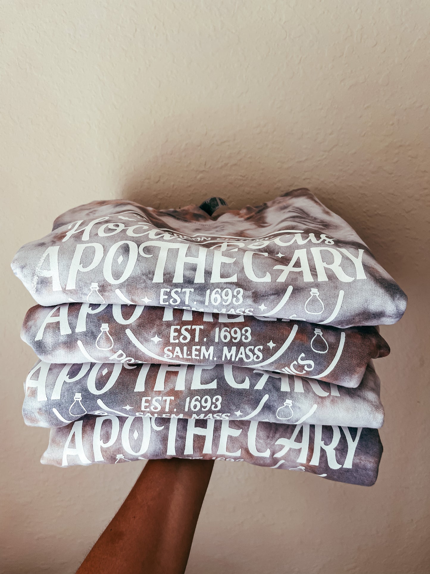 Hocus Pocus Sanderson Sisters Tie Dye Heavy Blend Crewneck Sweatshirt