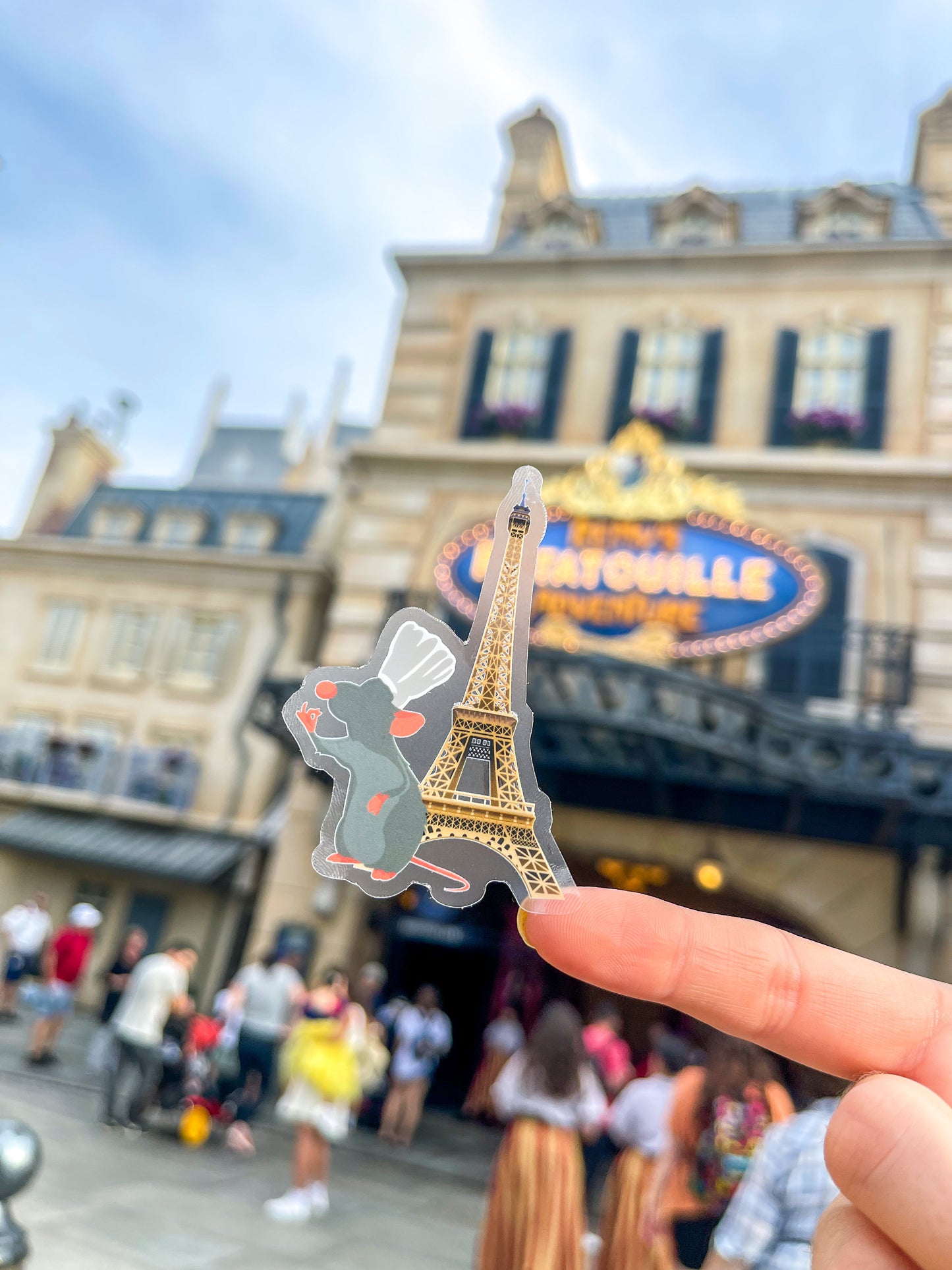 Remy in Paris Ratatouille Transparent Sticker - The Bold Designer