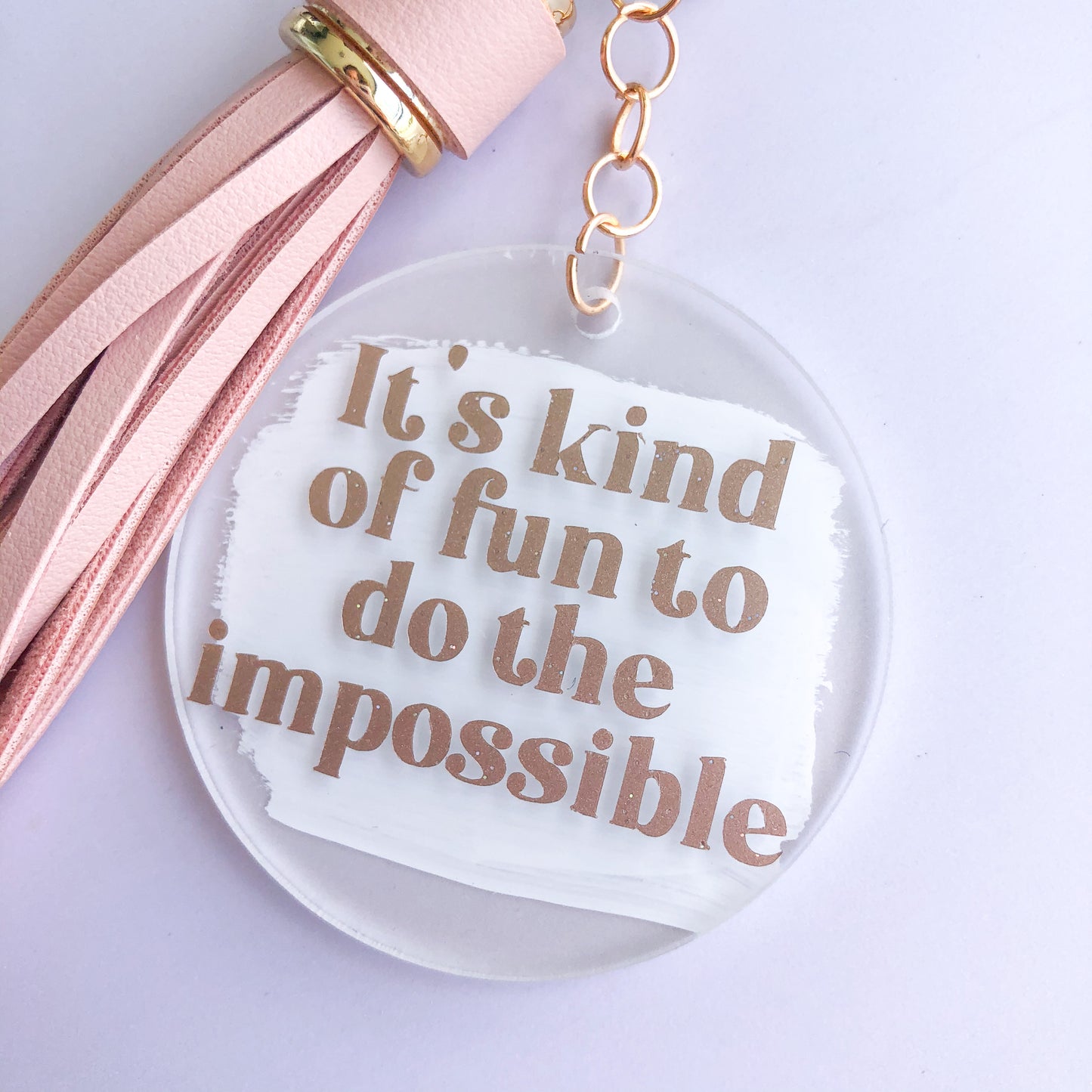 It’s kind of fun to do the impossible Keychain - The Bold Designer