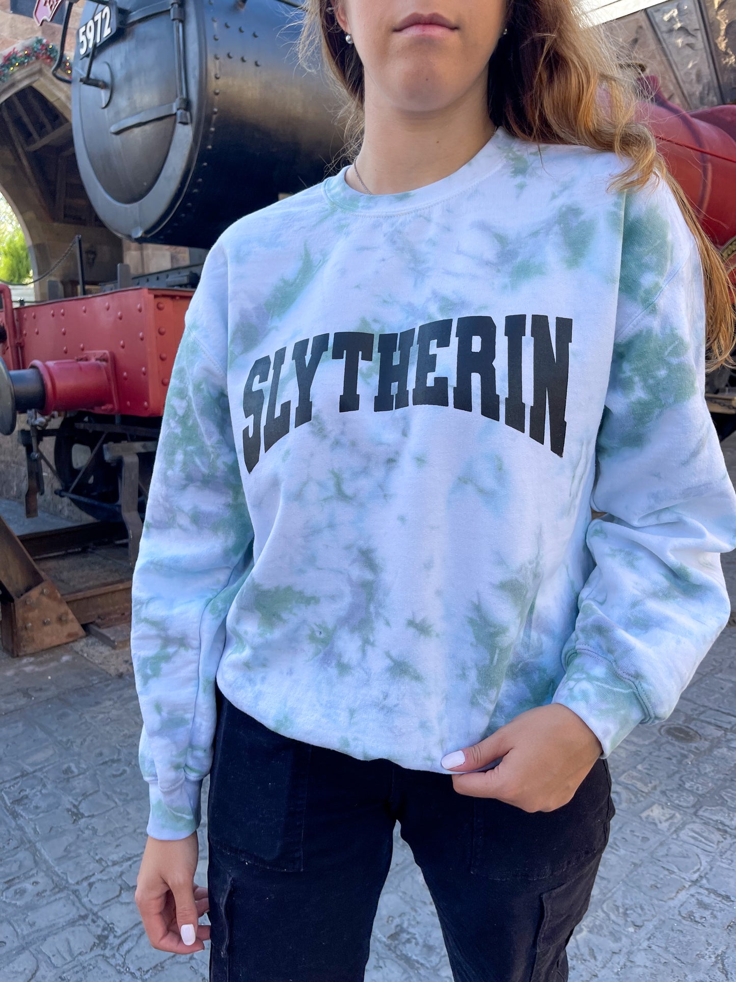 Hogwarts Houses Tie Dye Heavy Blend Crewneck Sweatshirt - The Bold Designer