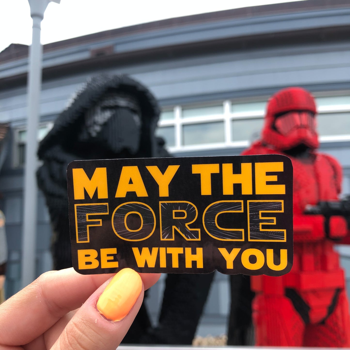 May the Force be with You Sticker - The Bold Designer