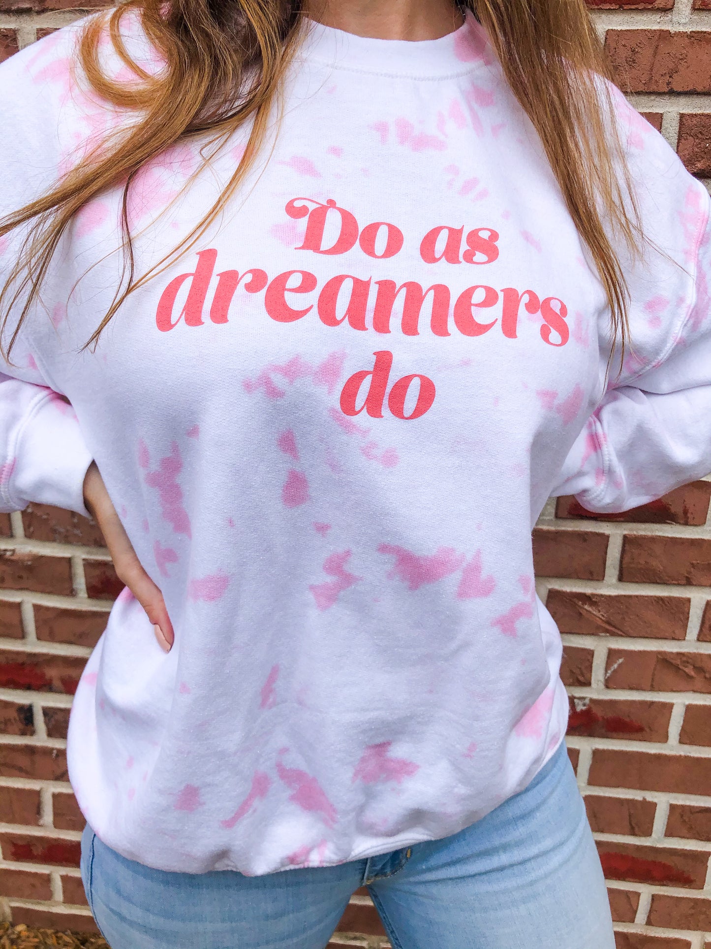 Do as Dreamers Do Tie Dye Heavy Blend Crewneck Sweatshirt