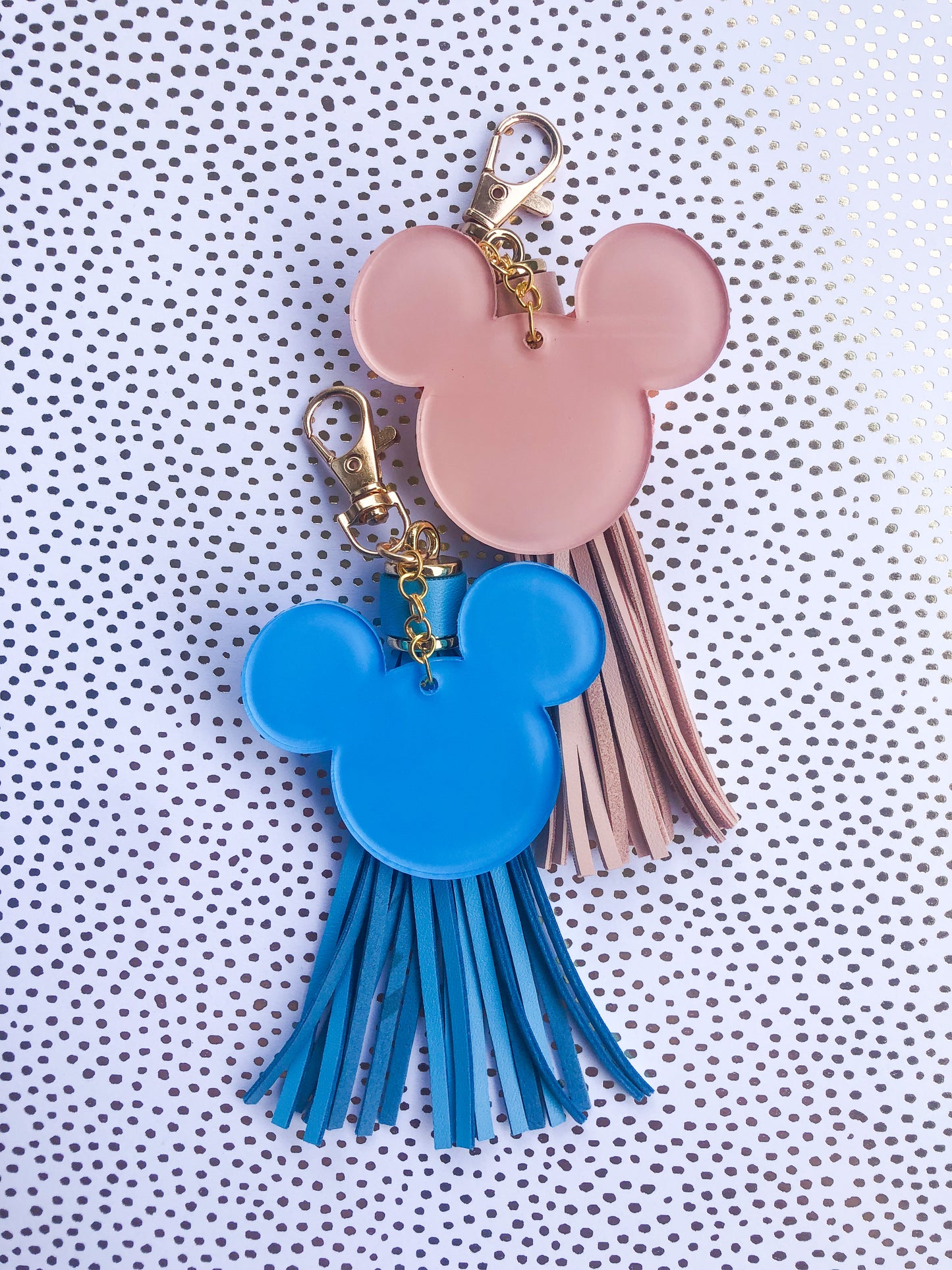 Mickey Shape Acrylic Keychain - Solid Colors
