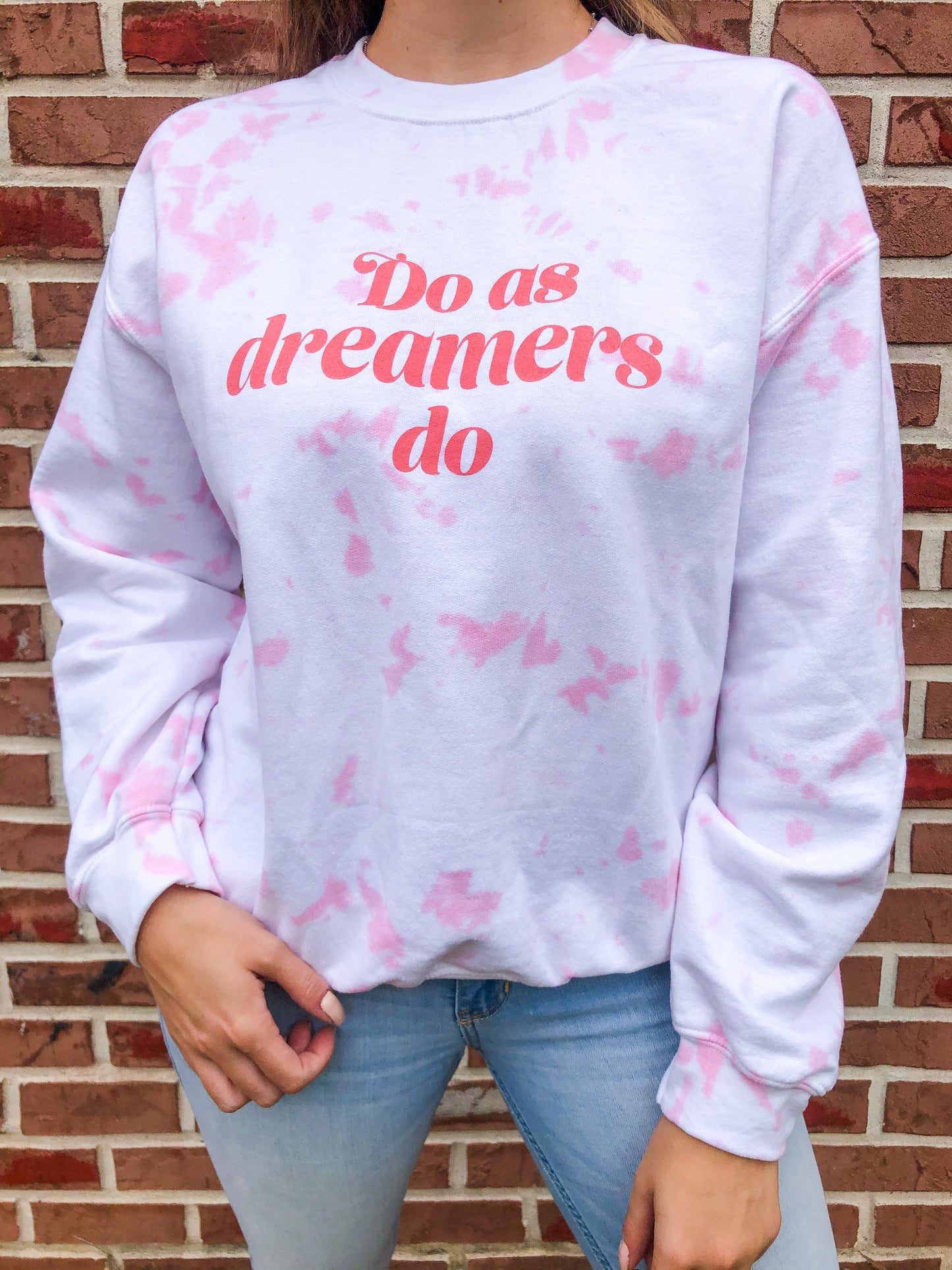Do as Dreamers Do Tie Dye Heavy Blend Crewneck Sweatshirt