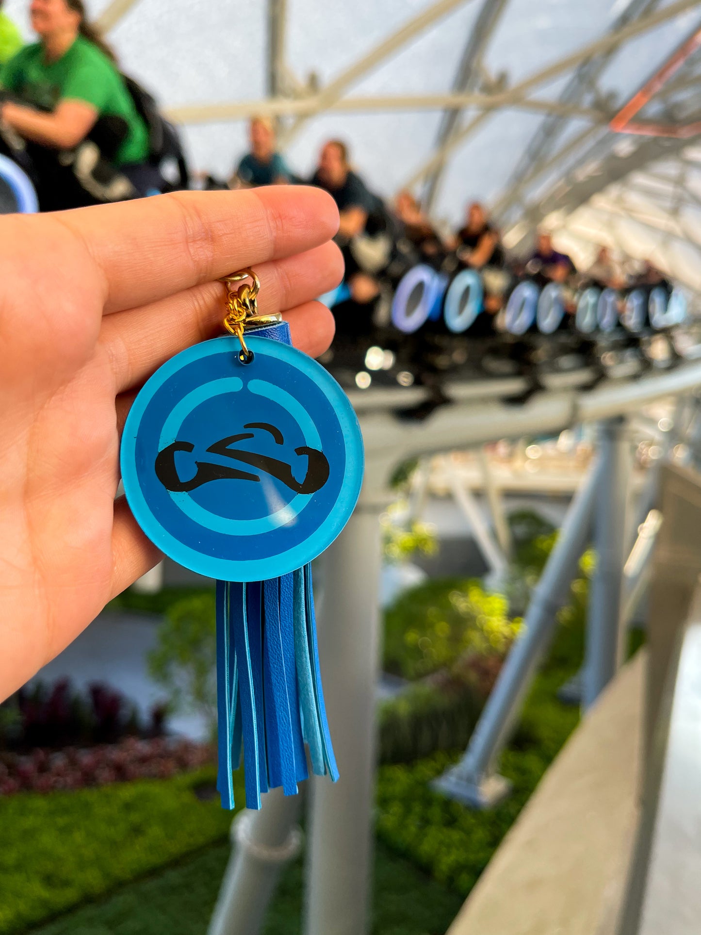 Tron LightCycle Run MK Hand Painted Acrylic Keychain